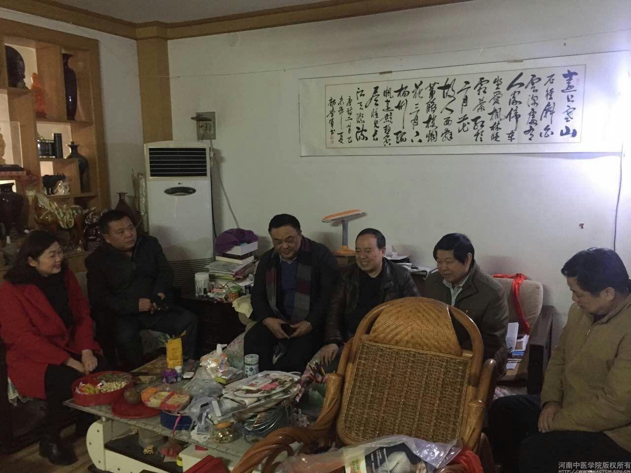 副校长郭德欣,张小平看望正校级调研员郭学军